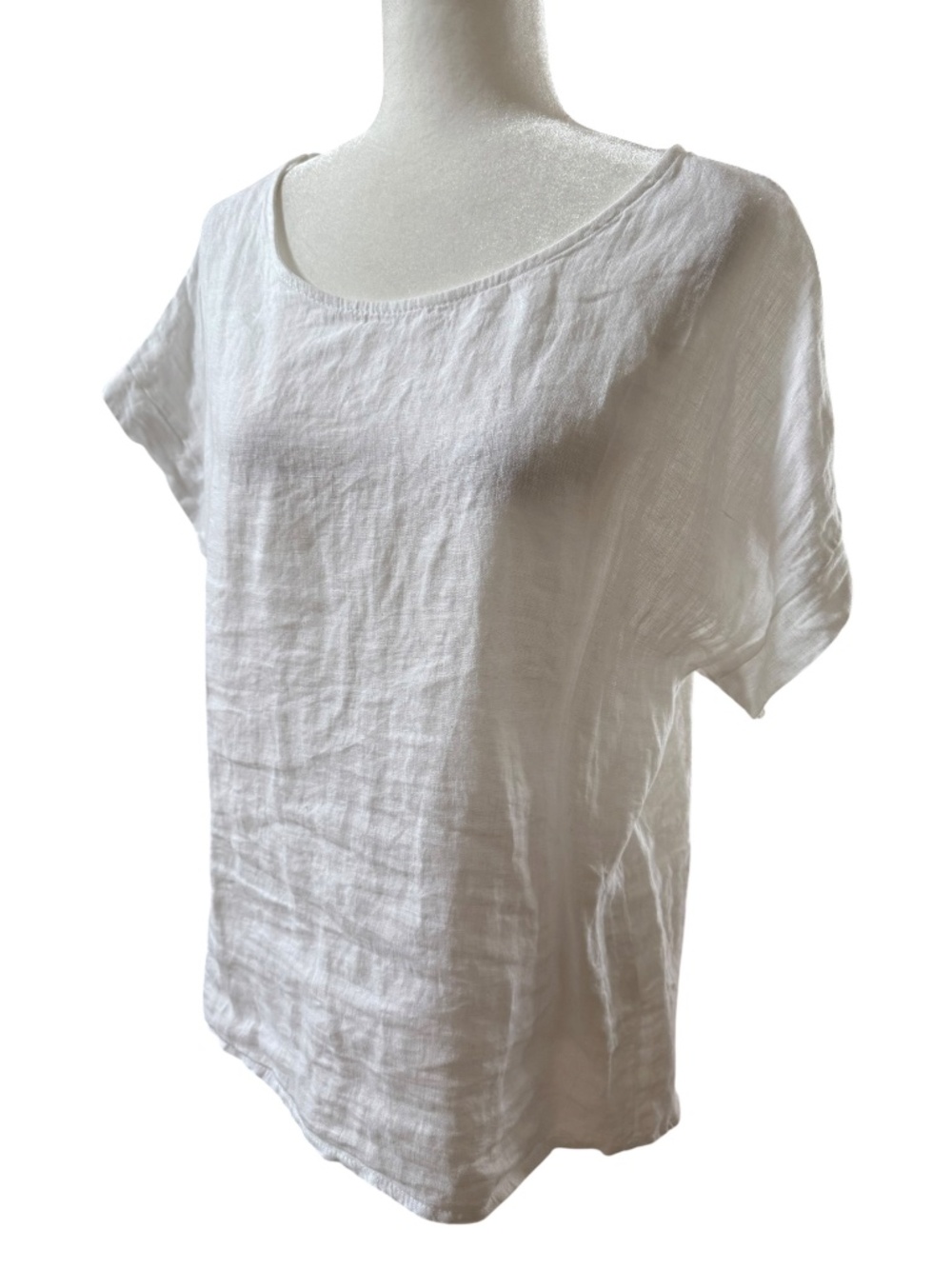 Terzo Millennio Linen White Tunic Size Medium